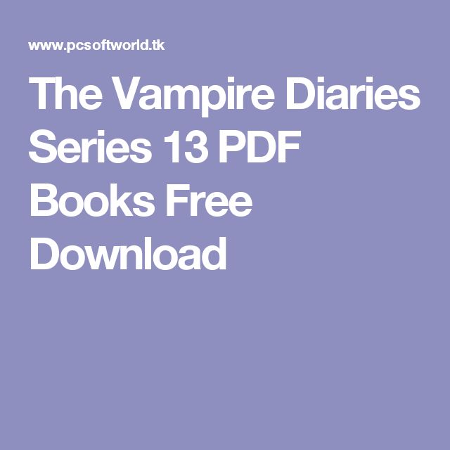 Vampire Diaries Pdf Free Download